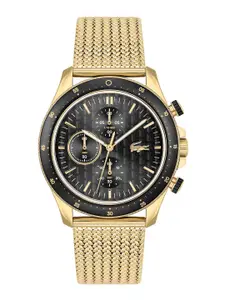 Lacoste Men Neo Heritage Bracelet Style Analogue Chronograph Watch 2011254-Black
