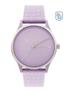 Lacoste Women Solid Dial & Croc Textured Straps Analogue Watch 2001284
