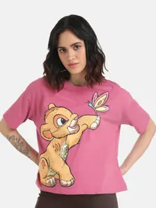 Kazo Lion King Printed Embellished Disney T-shirt