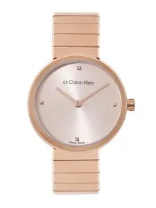 Calvin Klein Women Stainless Steel Bracelet Style Swiss Analogue Watch 25000042