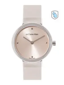 Calvin Klein Women Leather Strap Analogue Watch 25000044