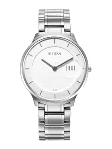 Titan Men Dial & Stainless Steel Bracelet Style Straps Analogue Watch 1843SM02
