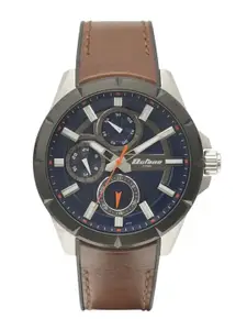 Titan Men Dial & Leather Regular Straps Analogue Watch NP90123KP02