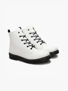 ADORLY Women Mid Top Flatform Heeled Comfort-Fit Regular Boots