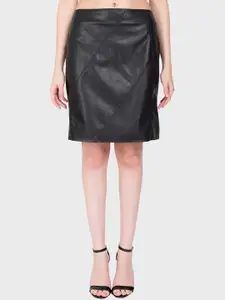 Justanned Diana Above Knee Length Leather Straight Skirt