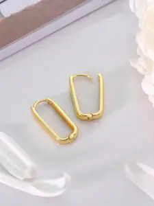 Zavya Gold-Toned Hoop Earrings