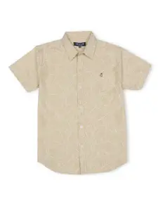 Gini and Jony Boys Abstract Printed Cotton Casual Shirt