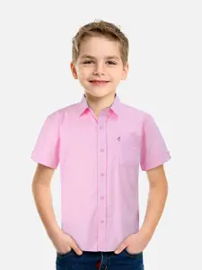 Gini and Jony Infant Spread Collar Short Sleeves Cotton Casual Shirt
