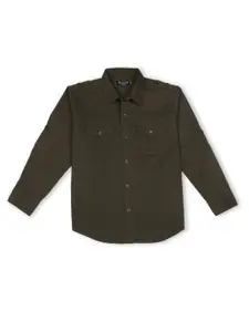 Gini and Jony Boys Spread Collar Cotton Casual Shirt