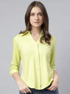 Xpose Spread Collar Comfort Pure Cotton Casual Shirt