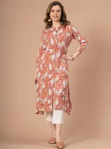 Mode By Red Tape Abstract Printed Rayon Kurta