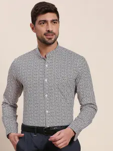 INVICTUS Micro Ditsy Printed Original Fit Long Sleeves Pure Cotton Formal Shirt
