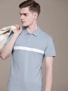 Calvin Klein Jeans Polo Collar Applique T-shirt With Stripe Detail