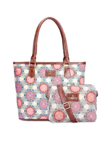 THE CLOWNFISH Floral Embroidered Leather Sling Bag & Handbag