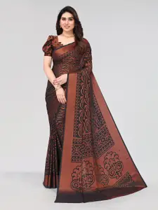Winza Designer Geometric Printed Venkatgiri Saree