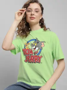 Free Authority Tom & Jerry Printed Cotton T-Shirt