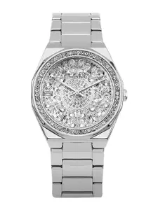 Daisy Dixon Women Embellished Dial & Stainless Steel Bracelet Style Straps Watch