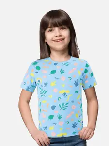 Gini and Jony Girls Conversational Printed Cotton T-Shirt