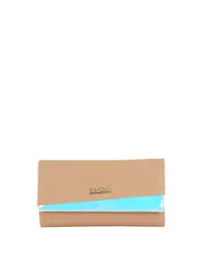 ENOKI Women Colourblocked Three Fold Wallet