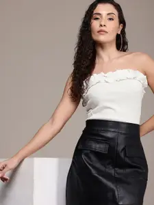 The Roadster Life Co. Ruffles Strapless Tube Top