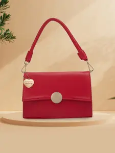 Caprese Emily in Paris Red solid Medium Hobo Handbag