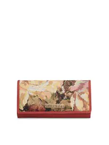 Caprese Women Abstract Printed Leather Envelope