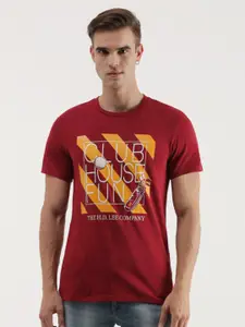 Lee Typography Printed Slim Fit Cotton T-shirt
