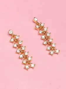 Estele Gold-Plated Geometric Drop Earrings