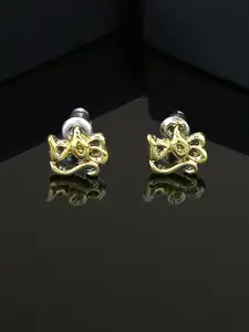 Estele Gold-Plated Contemporary Studs Earrings