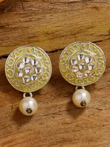 Estele Gold-Plated Floral Drop Earrings