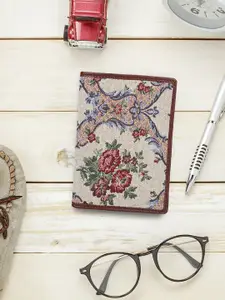 THE CLOWNFISH Glamour Fold Women Floral Printed Leather Passport Holder