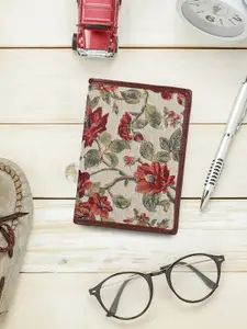THE CLOWNFISH Glamour Fold Women Floral Printed Leather Passport Holder