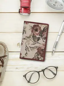 THE CLOWNFISH Glamour Fold Women Floral Printed Lightweight Leather Passport Holder