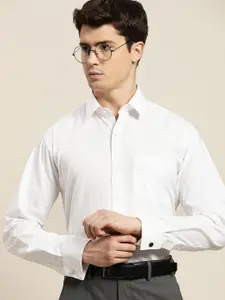 Hancock Spread Collar Pure Cotton Slim Fit French Cuff Formal Shirt