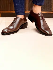 Bxxy Men Perforated Formal Elevator Oxfords