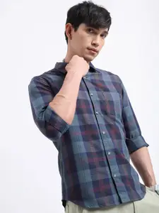 KETCH Slim Fit Checked Casual Shirt
