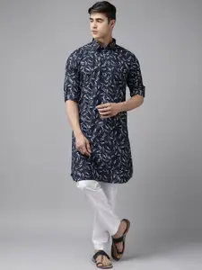 See Designs Men Printed Pure Cotton Pathani Kurta