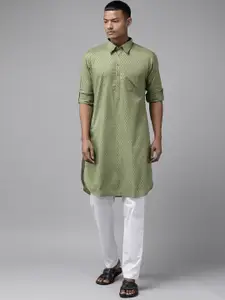 See Designs Men Ethnic Motifs Pure Cotton Pathani Kurta