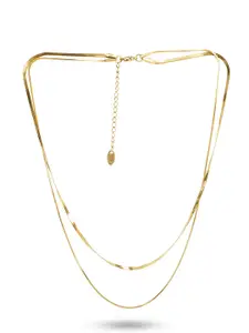 PALMONAS Gold-Plated Layered Necklace