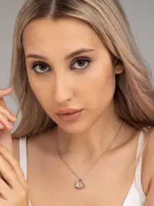 PALMONAS 18KT White Gold-Plated Minimal Necklace