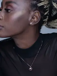 PALMONAS Galaxy Star Necklace 18k Rose Gold Vermeil Sterling Silver Gold-Plated Necklace