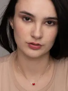 PALMONAS 925 Sterling Silver-Plated Minimal Necklace