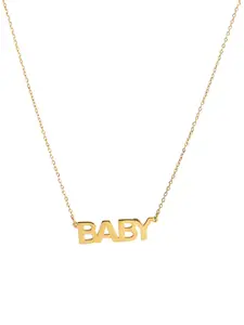 PALMONAS 18k Gold Plated Baby Boo Necklace