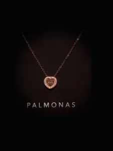 PALMONAS Sterling Silver 18 KT Gold-Plated Necklace