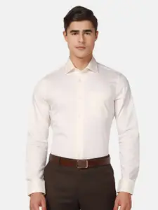 Blackberrys India Slim Floral Printed Pure Cotton Formal Shirt