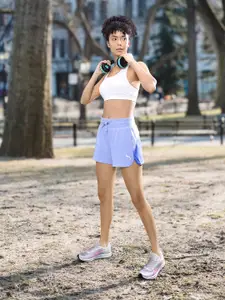Puma Women Pure Cotton Dry Cell Colourblocked Modern Regular fit Sports Outdoor Shorts