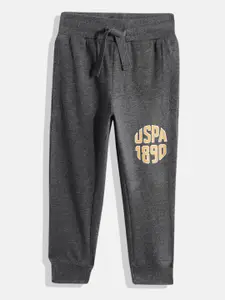 U.S. Polo Assn. Kids Boys Brand Logo Printed Joggers