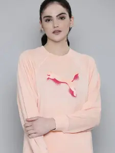 Puma MODERN SPORTS Crew Raglan Sleeves Dry Cell Brand Logo Sweatshirt