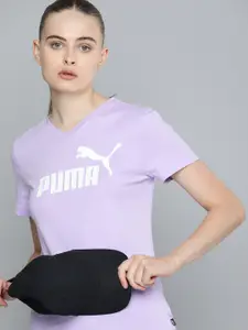 Puma Women ESS Pure Cotton Brand Logo Printed Regular Fit T-shirt