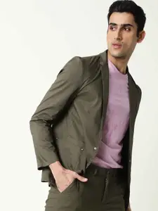 RARE RABBIT Men Glaze Tailored Fit Regular-Fit Jacket